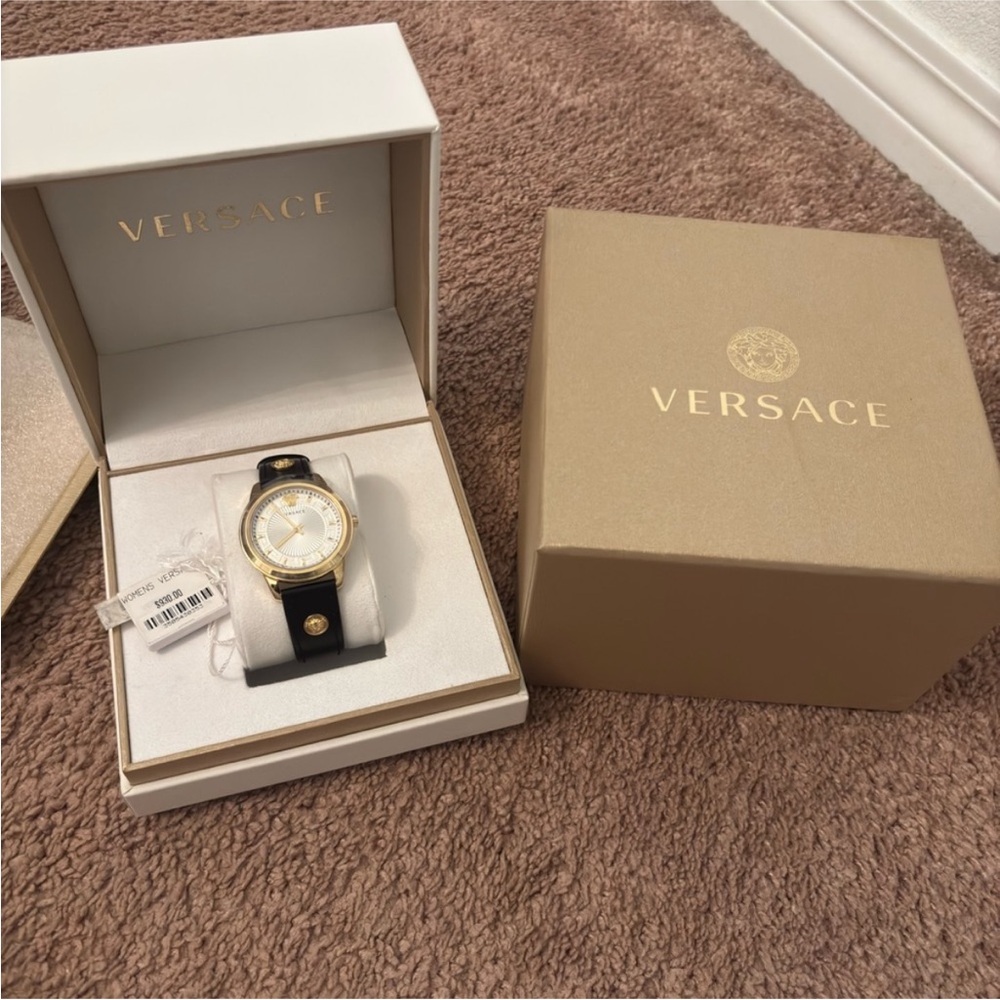 Versace Gold and Black Timepiece Brand New just needs new battery